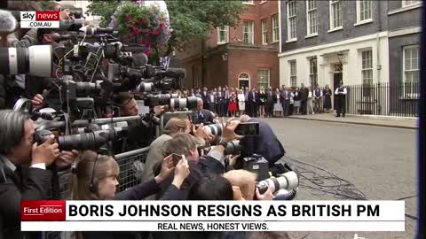 UK Prime Minister Boris Johnson resigns