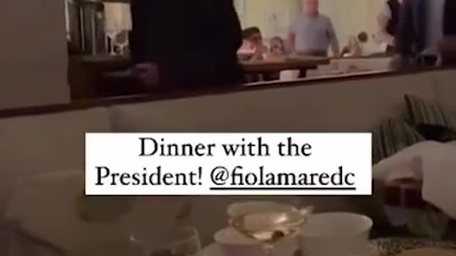 Biden Walks Through Fancy Restaurant Without a Mask, Violating D.C.’s Mask Mandate