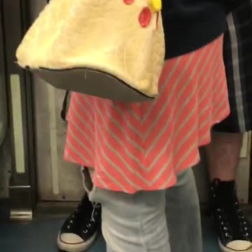 Girl subway chicken purse