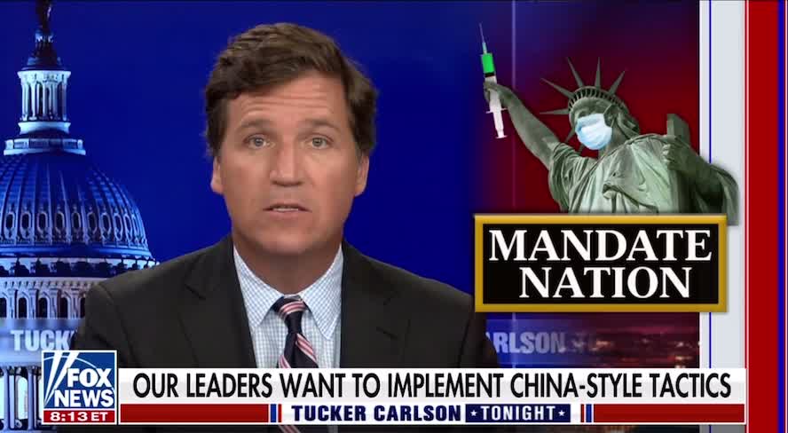 Tucker Carlson: "We’re just beginning to see the outlines of the repression that COVID has made possible"