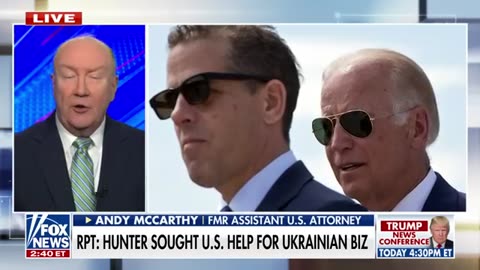 Andy McCarthy_ Special counsel 'sat on his hands' to bring about Hunter Biden in