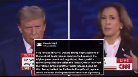 Debate clips Trump Harris