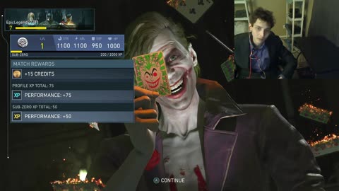 Sub-Zero VS The Joker On The Very Hard Difficulty In An Injustice 2 Legendary Edition Battle