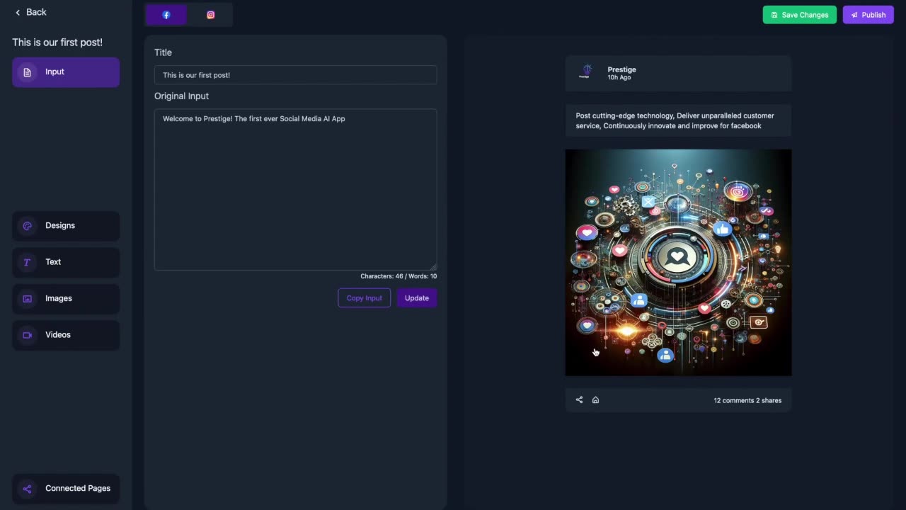 Prestige Demo: A social autoresponder that sends any link to millions instantly, powered by 30 AIs!