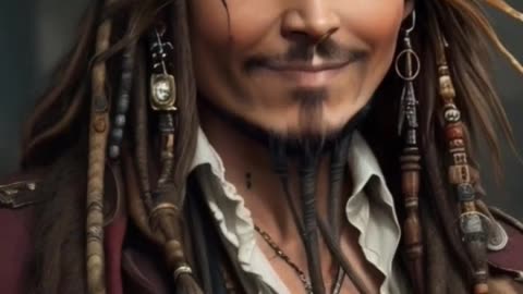 amazing ai filter 💯 #shorts Jack Sparrow #ai #video #aiart #tiktok #viral