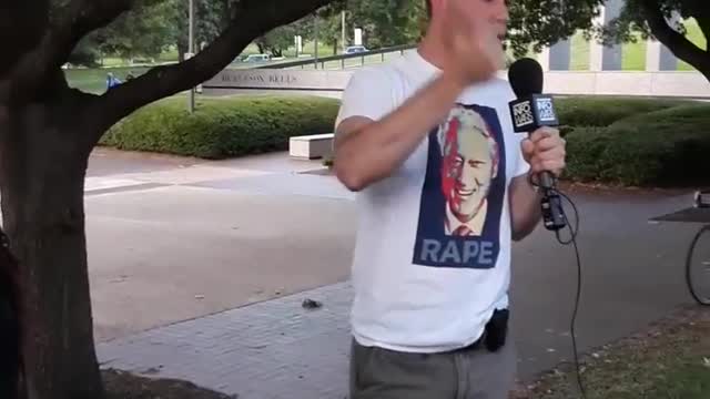 Owen Shroyer at Clinton Protest Austin TX August 2018