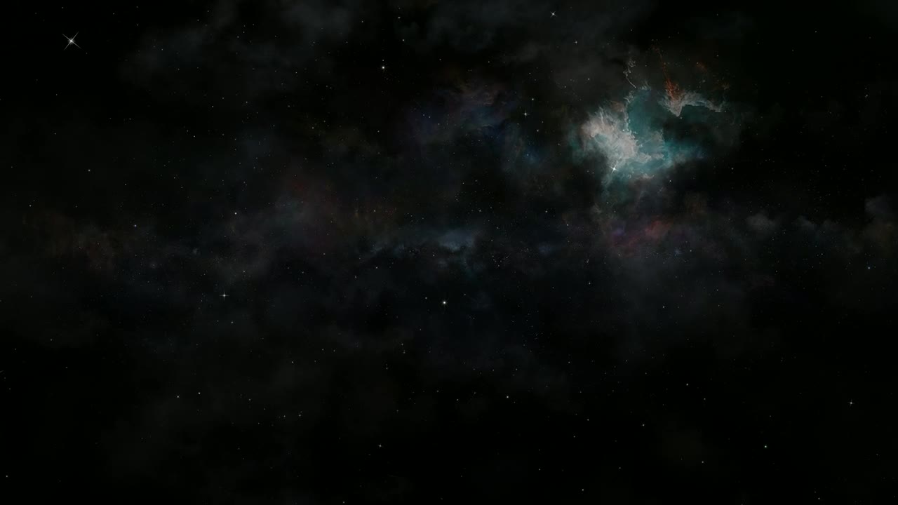 Flying in the space between stars and nebulae