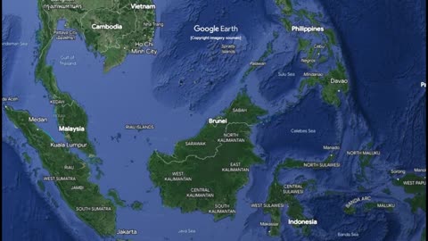 "Brunei 🌍 Expedition: Google Earth Zoom Across 5,765km! #ExploreBrunei"