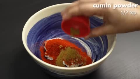 Add The Seasoniong To A Bowl