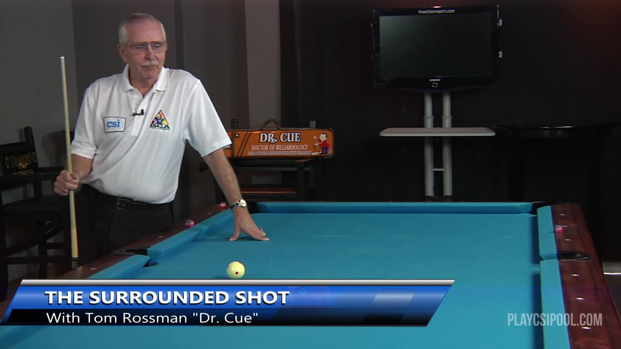 CSI Presents Dr.Cue: Trick Shots #3 The Surrounded Shot