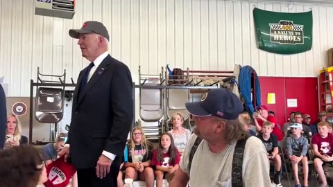 BIDEN INTENTIONALLY PUT ON A TRUMP HAT