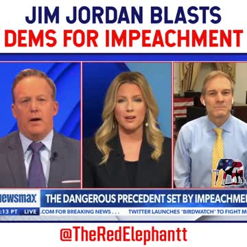 Jim Jordan Blasts Dems For Impeachment!