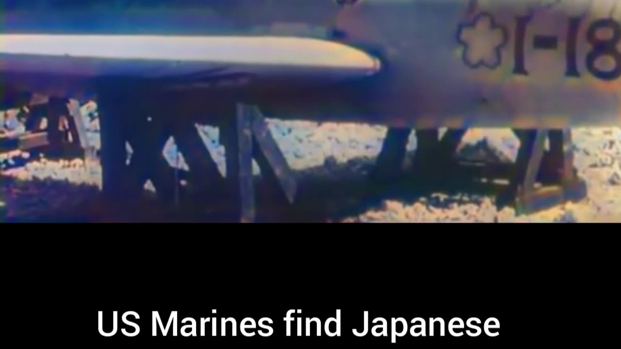 US Marines find Japanese human-guided rocketno landing gear discovery #Colourized footage🇺🇸 🚀 🇯🇵 🎥