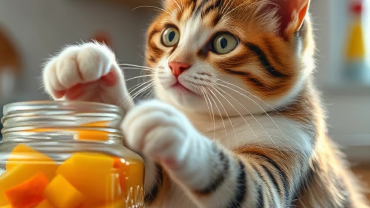 Pets Try to Open a Jar of Treats