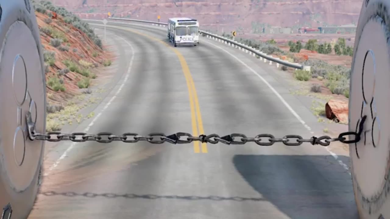 Car Bollard Barrier Crush - BeamNG.drive