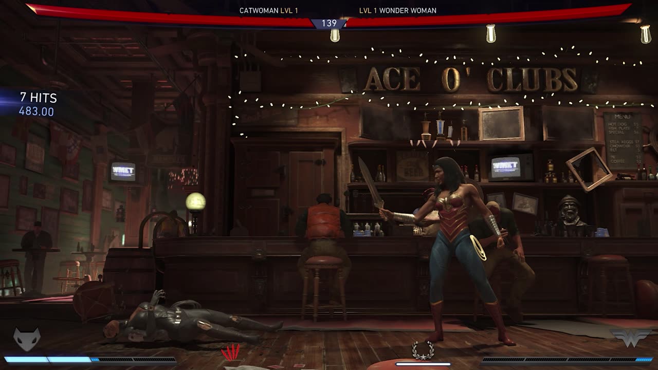 'INJUSTICE 2' Wonder Woman VS Cat Woman [Super Powers]