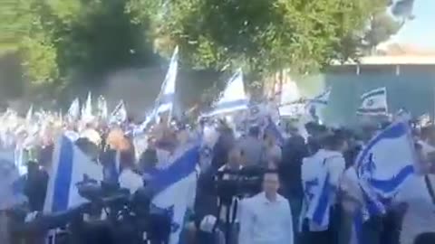 FLAG WALK IN JERUSALEM