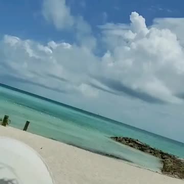 A glance of ocean view in Bahamas