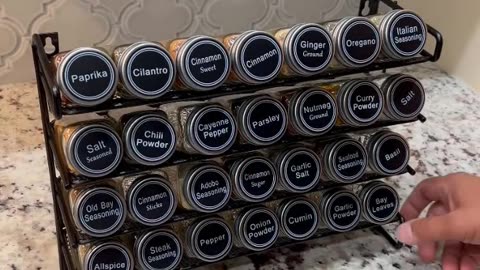 SpaceAid Cabinet Spice Rack Organizer for Space Saving