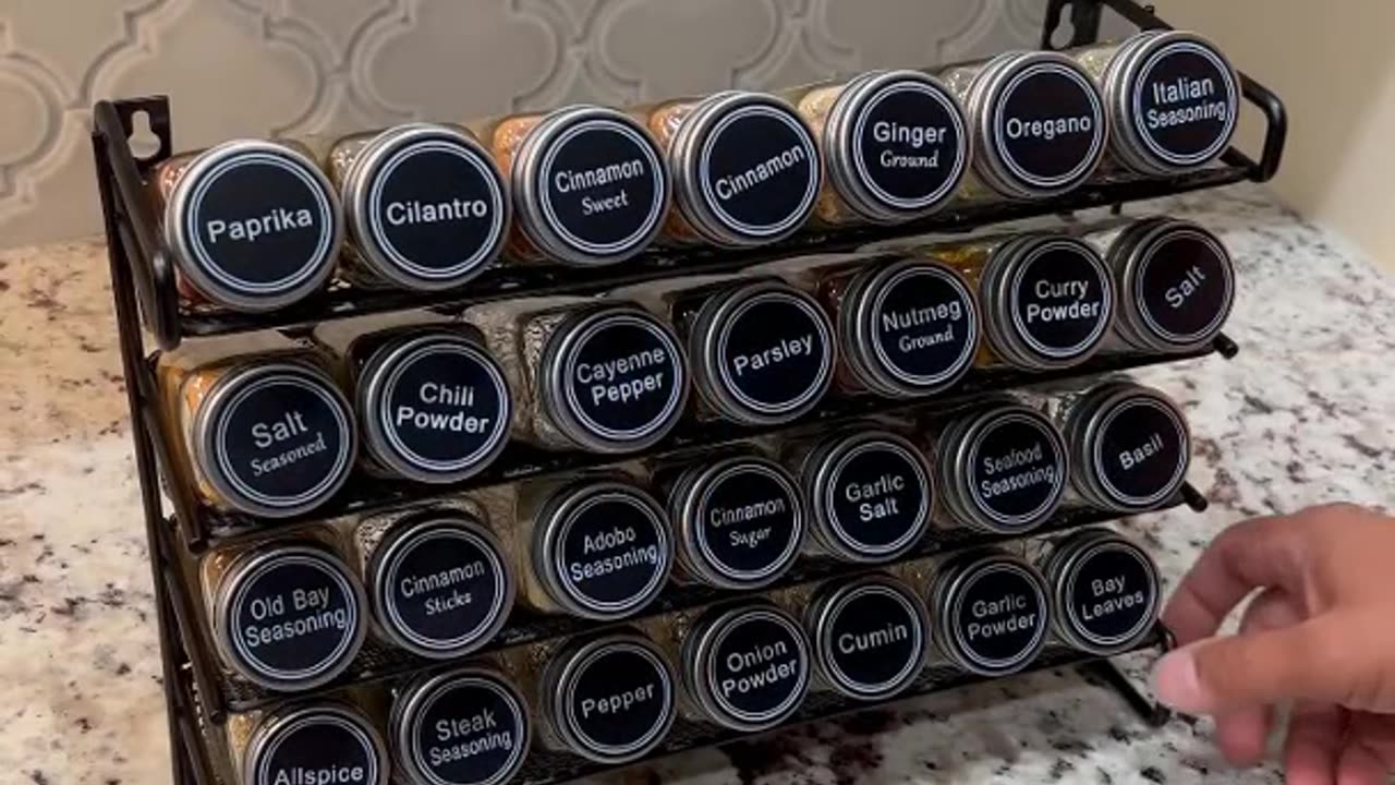 SpaceAid Cabinet Spice Rack Organizer for Space Saving