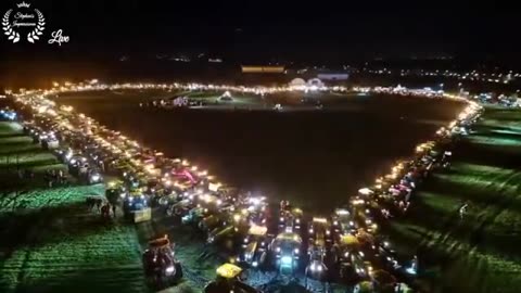 Veja este protesto ENORME dos agricultores alemães.