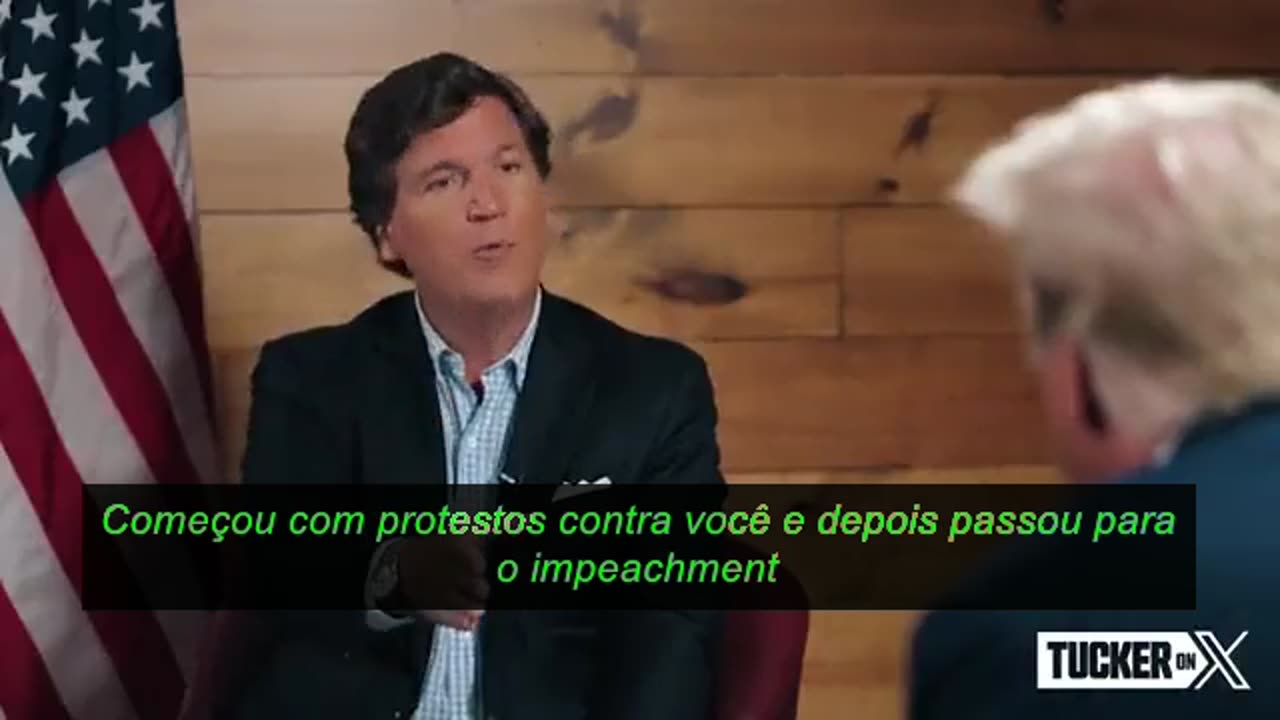 Trump e Tucker, apres.
