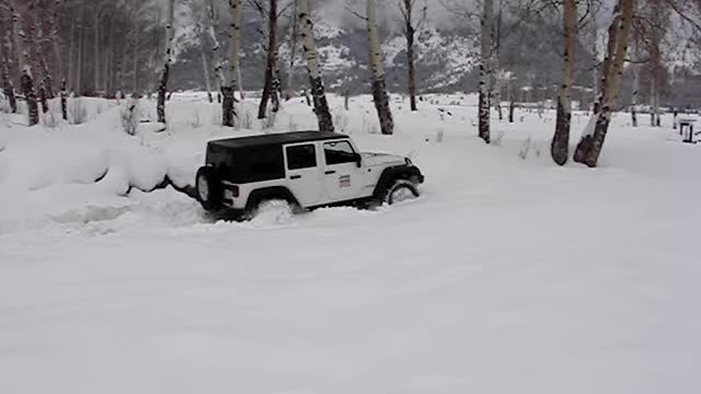 Snow Bashing Jeep Style