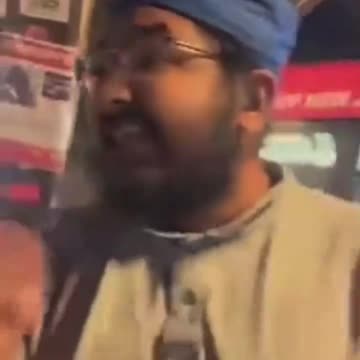 man erupts at Rutgers University in New Jersey for putting up posters of Israeli kidnapped by Hamas.