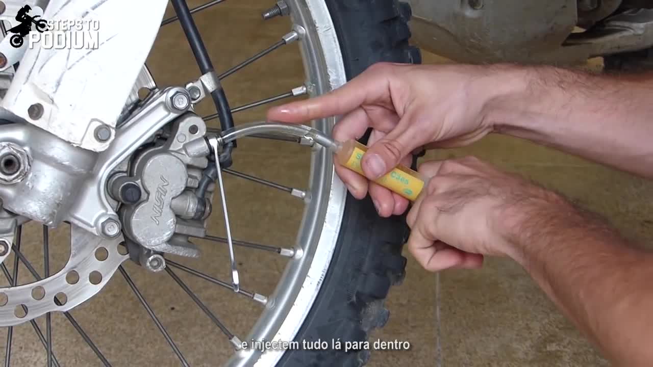 How to bleed dirt bike brakes - Reverse bleeding