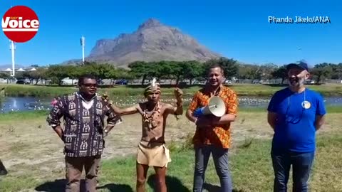 Khoi San stage march at R4.5 billion Amazon site