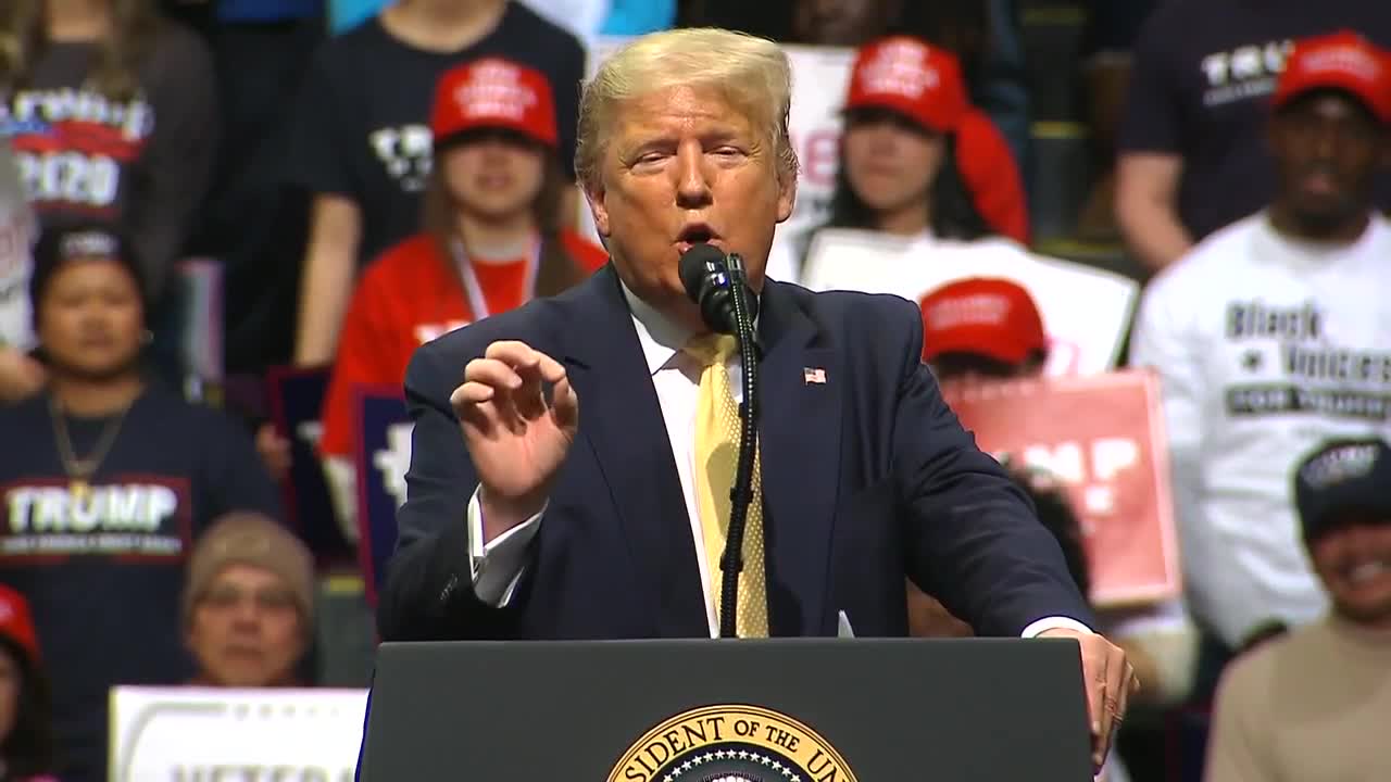 Trump has a blast taking shots at Bloomberg, Klobuchar