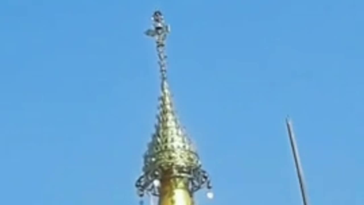 Atmospheric Ether generator collector on top of Indian temple