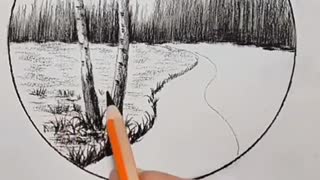 Easily!! How to draw a tree for kids