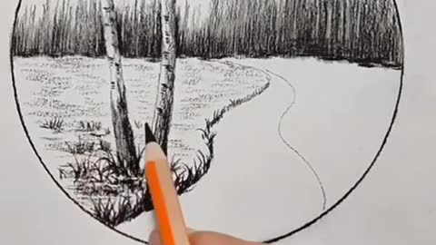 Easily!! How to draw a tree for kids