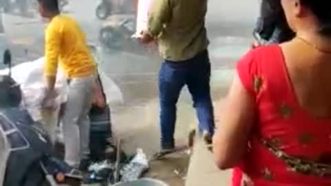 Bike Fire accident