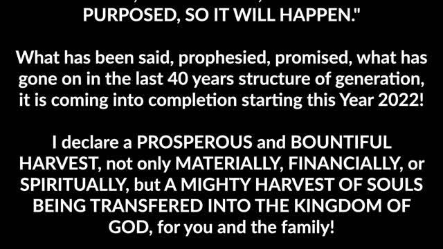 Chuck Pierce - 2022 Year of Incredible Harvest