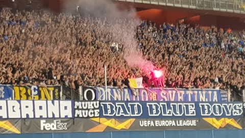 Maksimir nakon gola Dinama