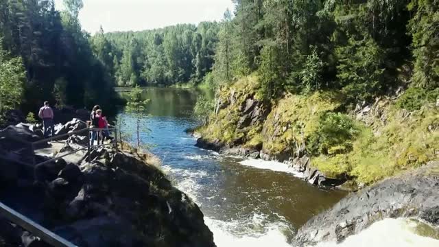 Kivach waterfall