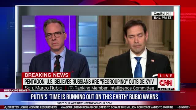 Putin's 'time is running out on this earth' Rubio warns