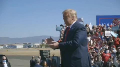 President Trump, THE BOSS, Arrives via Helicopter to Arizona Peaceful Protest 10-19-2020