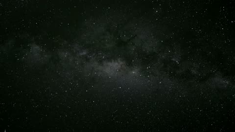 A video footage of a starry night