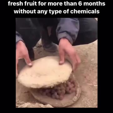 Ancient technique of preserving fresh fruit more than 6 months without any tipe of chemicals