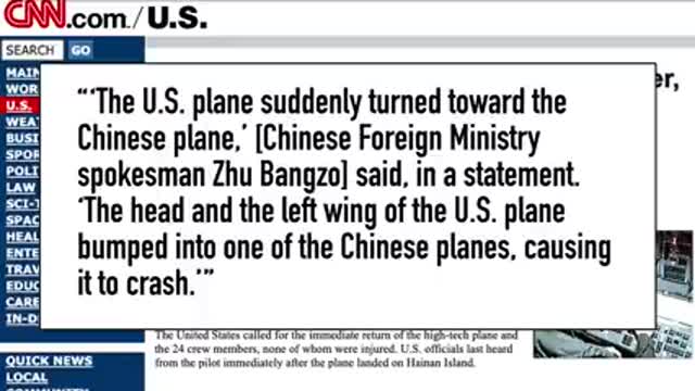 Spy Plane Crash- How U.S. & China Almost Went to War