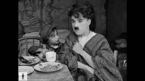 Charlie Chaplin - The Kid - pancake scene