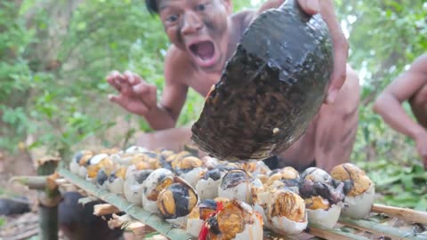 Cooking Egg Duck In The Wilderness: The Ultimate Jungle Cuisine Recipe