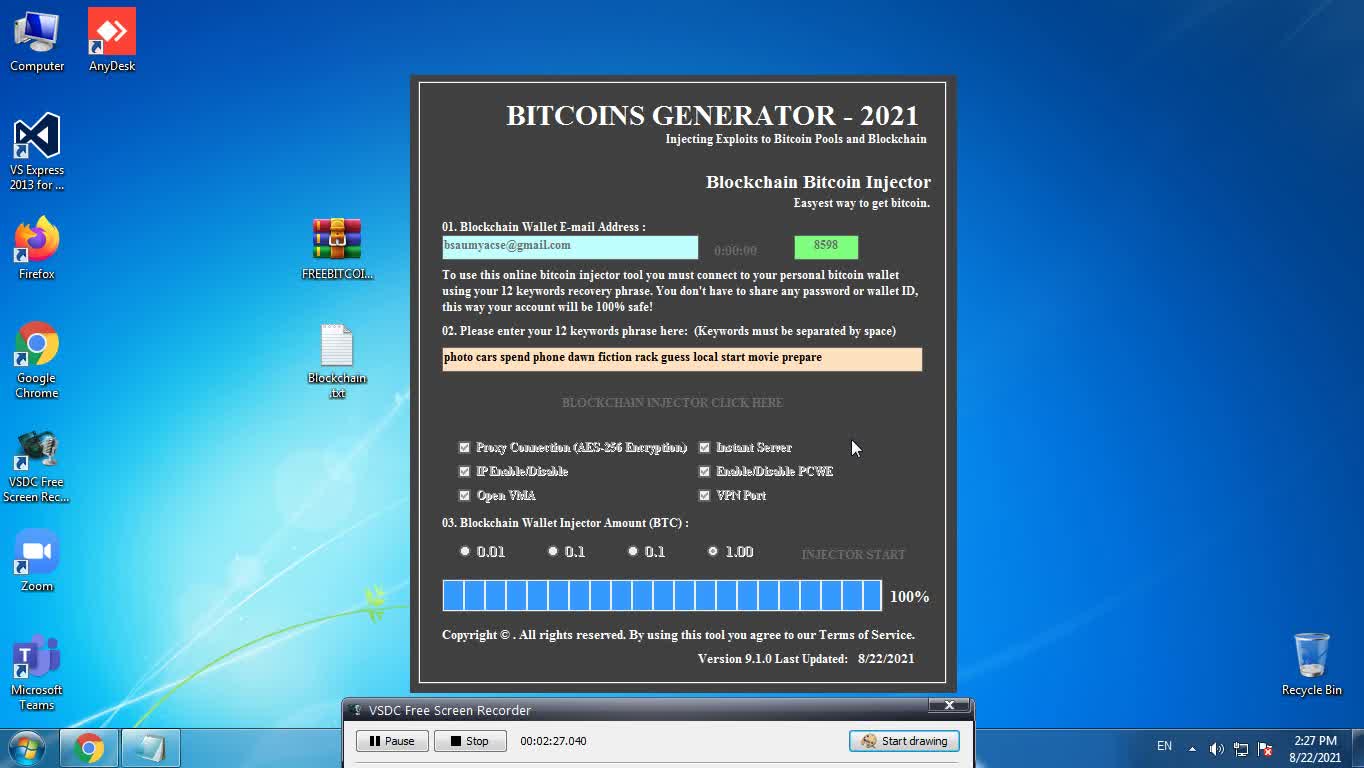 BITCOIN GENERATOR (ONLINE EARN MONEY)