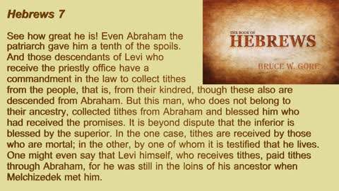 10. Hebrews (Melchizedek) 7