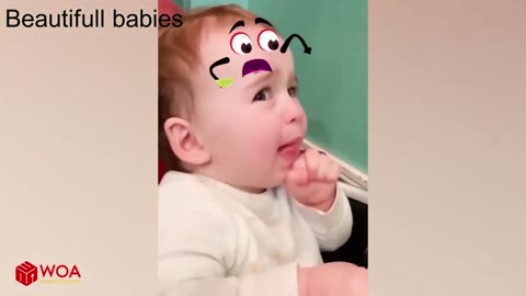 baby experiencing flavors is beautiful worth looking at