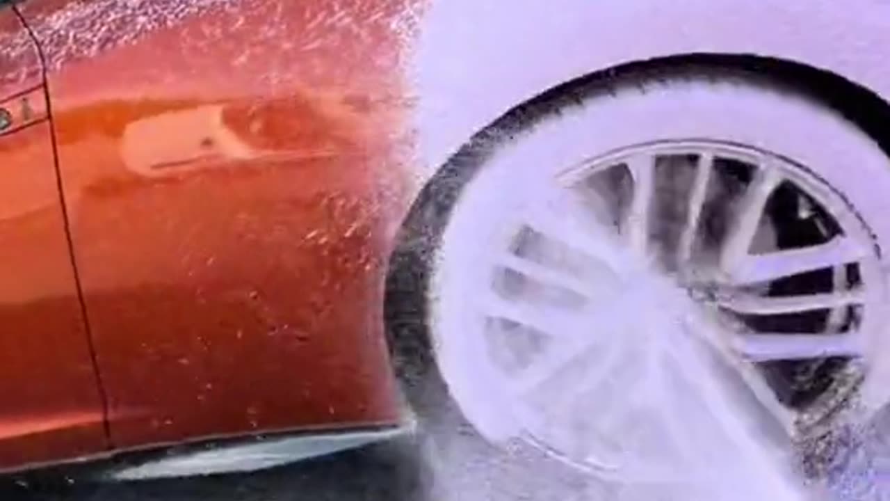 Bro is cleaning a clean car!