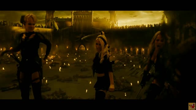 Awesome video. Assassins girls effectively cope with hordes of orcs.